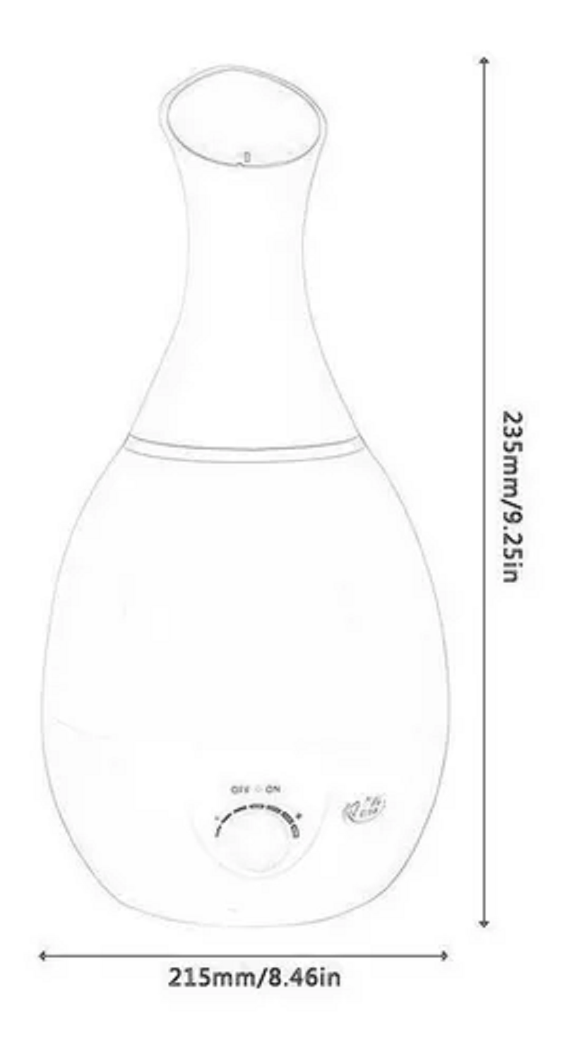 Humidificador Difusor de 3L Potente